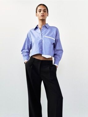 Zara Cropped Shirt